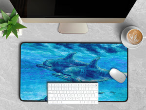 Dolphin Cruise Desk Mat