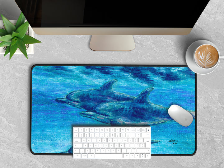 Dolphin Cruise Desk Mat