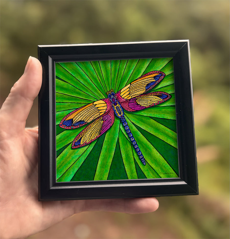 Dragonfly Framed Art