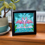 Flamingo Love Framed Art