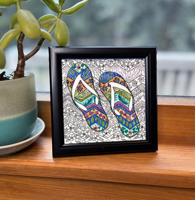 Flip Flops Framed Art