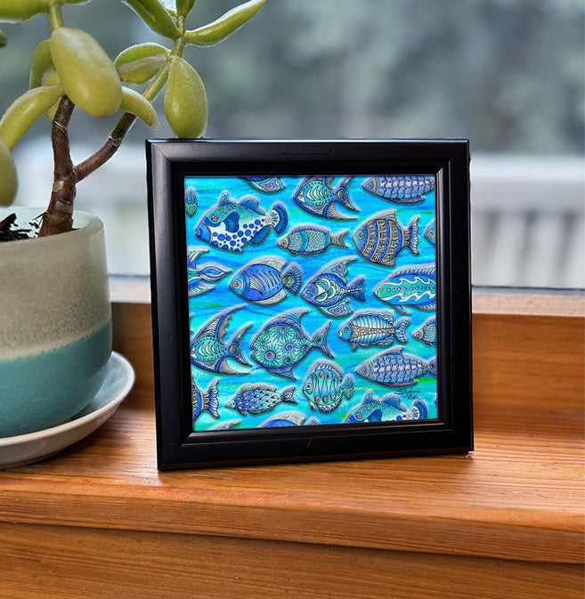 Funky Fish Framed Art