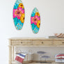 Hibiscus Paradise Surfboard Wall Art