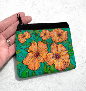 Hibiscus Coin Bag