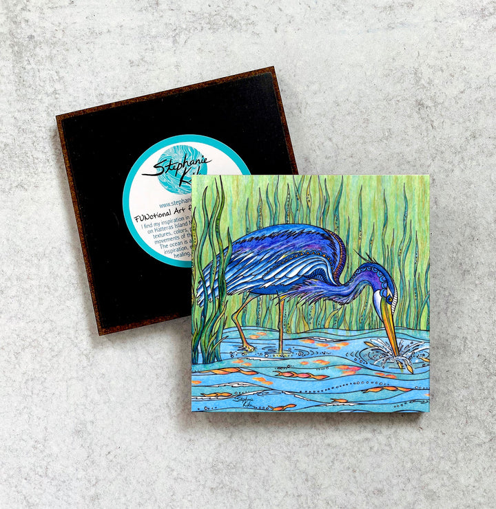 Heron in the Marsh Magnet