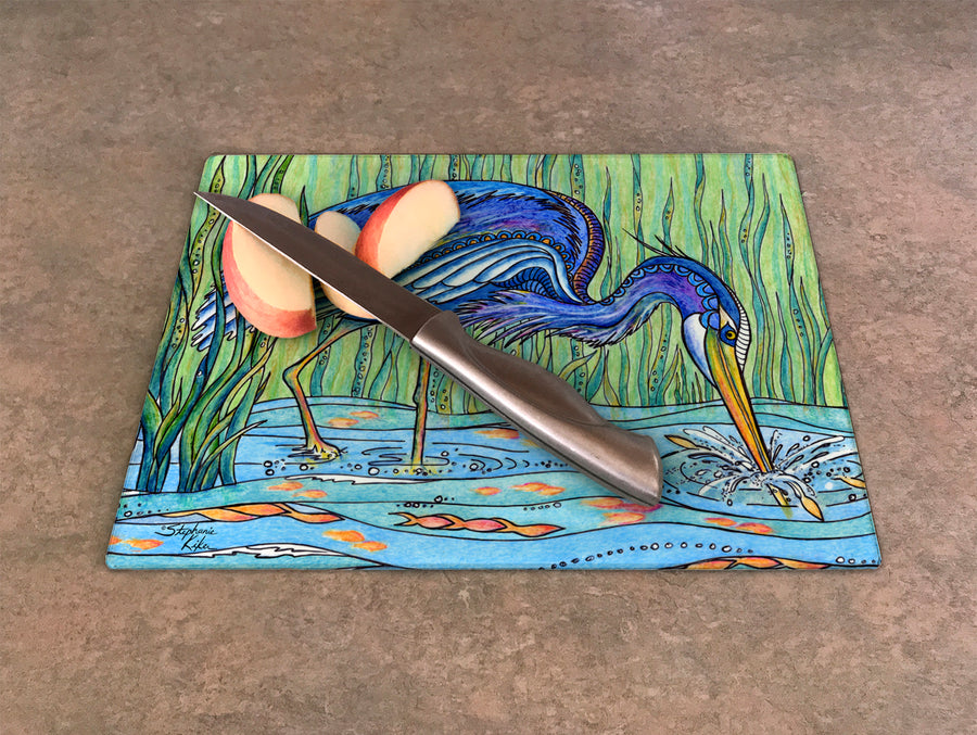 Heron in the Marsh Cutting Board