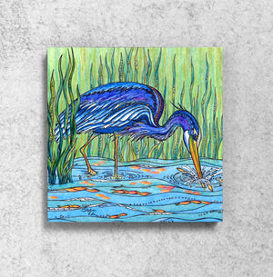 Heron in the Marsh Magnet