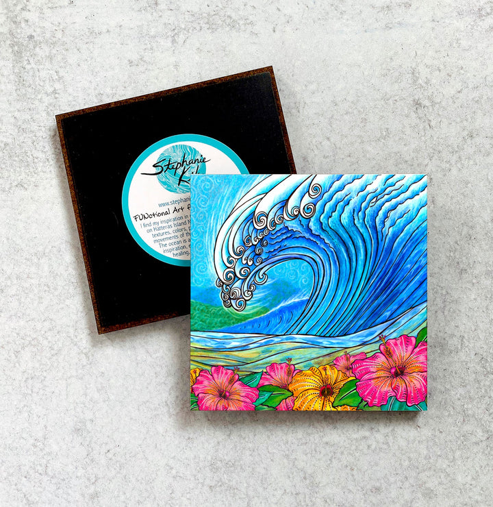 Hibiscus Wave Magnet