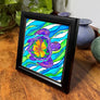 Hibiscus Turtle Framed Art