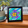 Hibiscus Turtle Framed Art