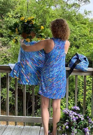 Racerback Tank Dress Tropical Fish School