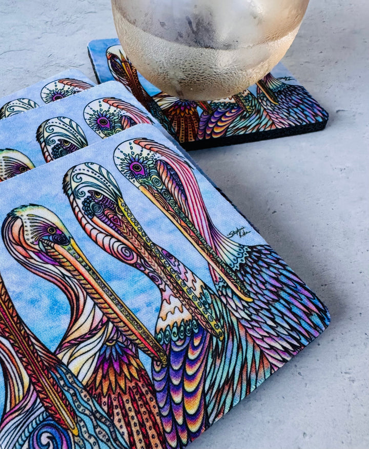 Pelican Party Coaster