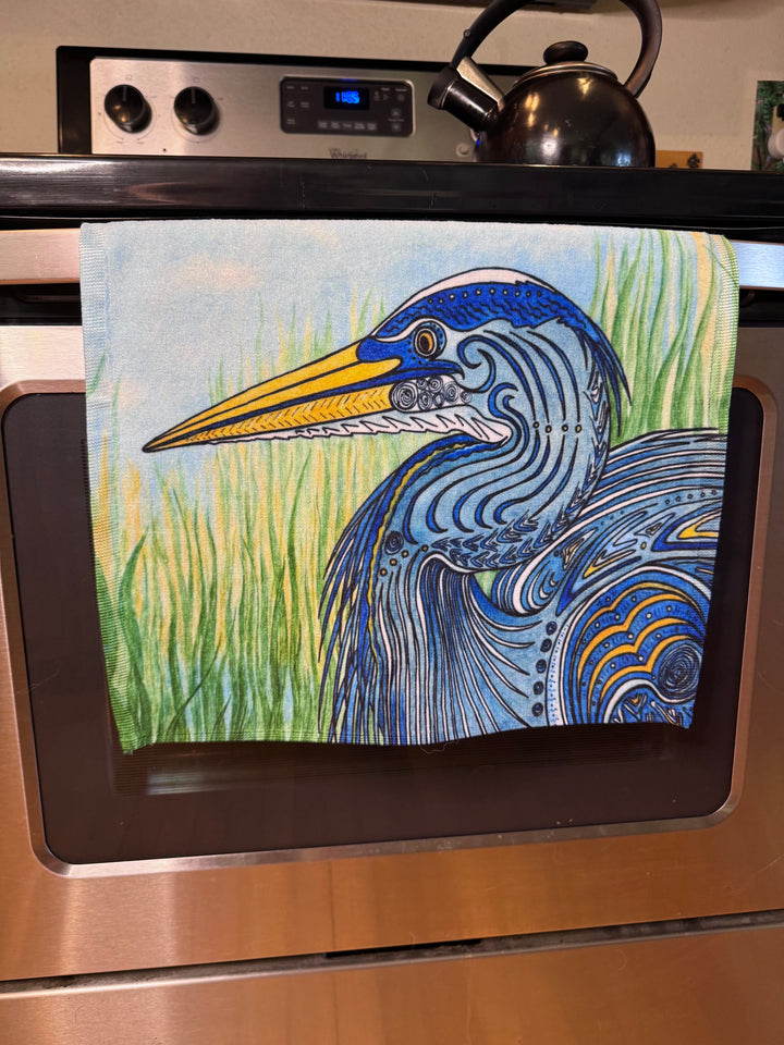 Great BLue Heron Hand Towel