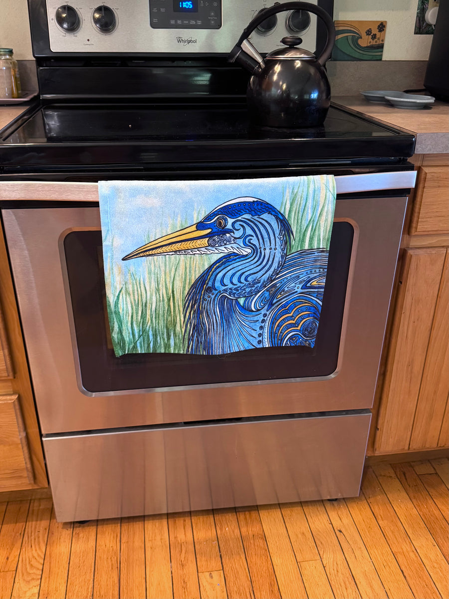 Great BLue Heron Hand Towel