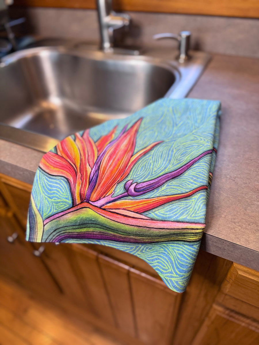 Bird of Paradise Hand Towel