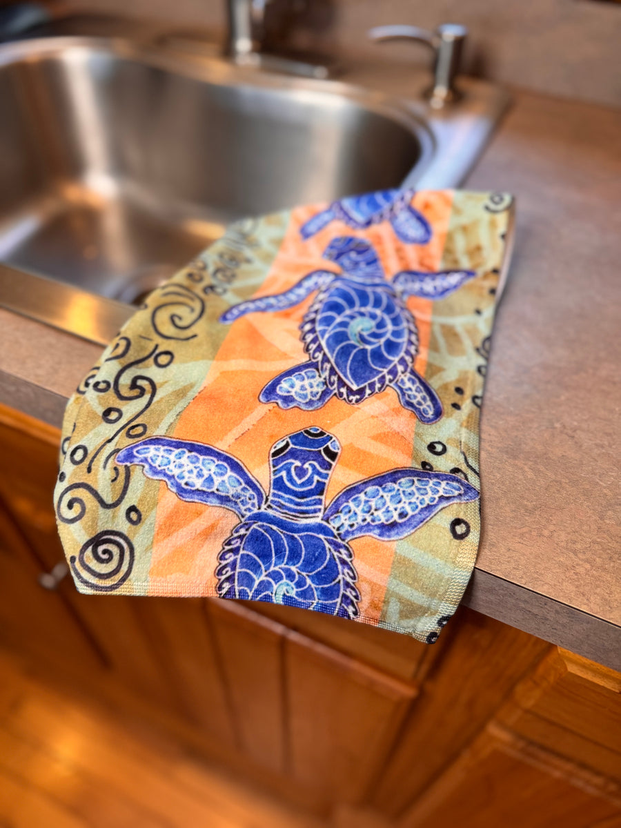 Traveling Turtles Hand Towel