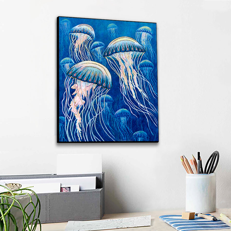 Jellyfish Wall Art Panel