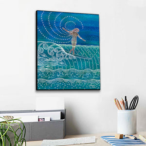 Lady Slider Wall Art Panel