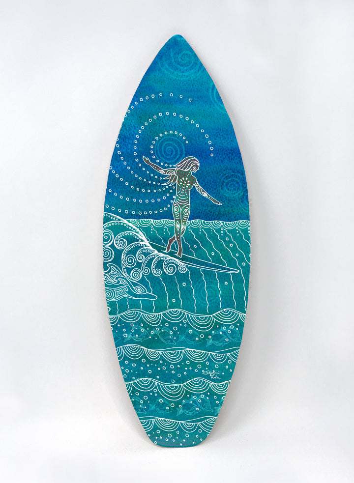 Lady Slider Surfboard Wall Art – Stephanie Kiker Designs