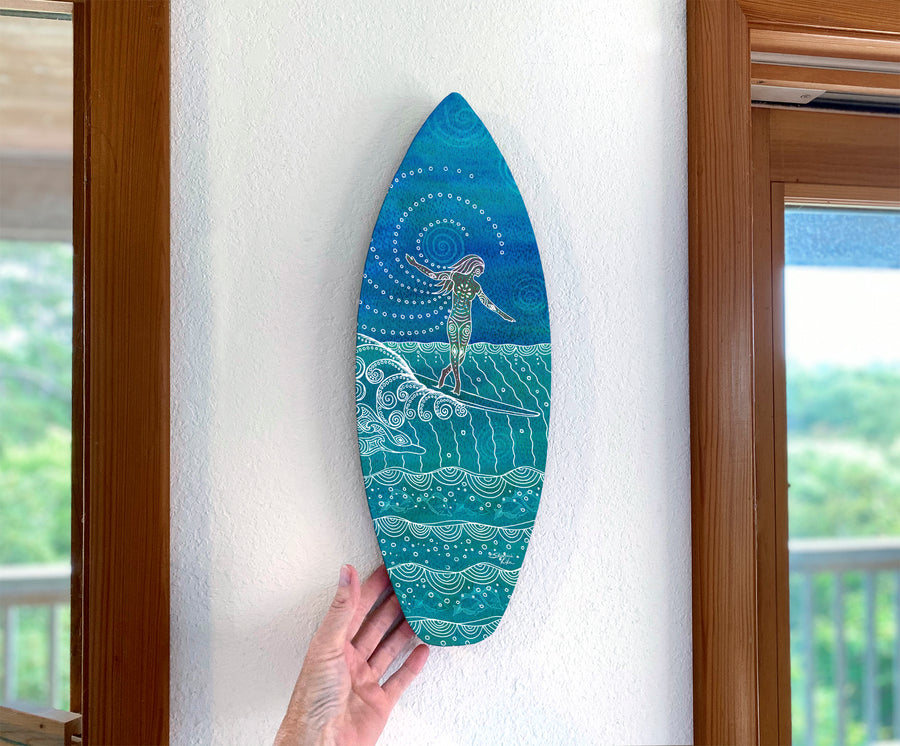 Lady Slider Surfboard Wall Art – Stephanie Kiker Designs