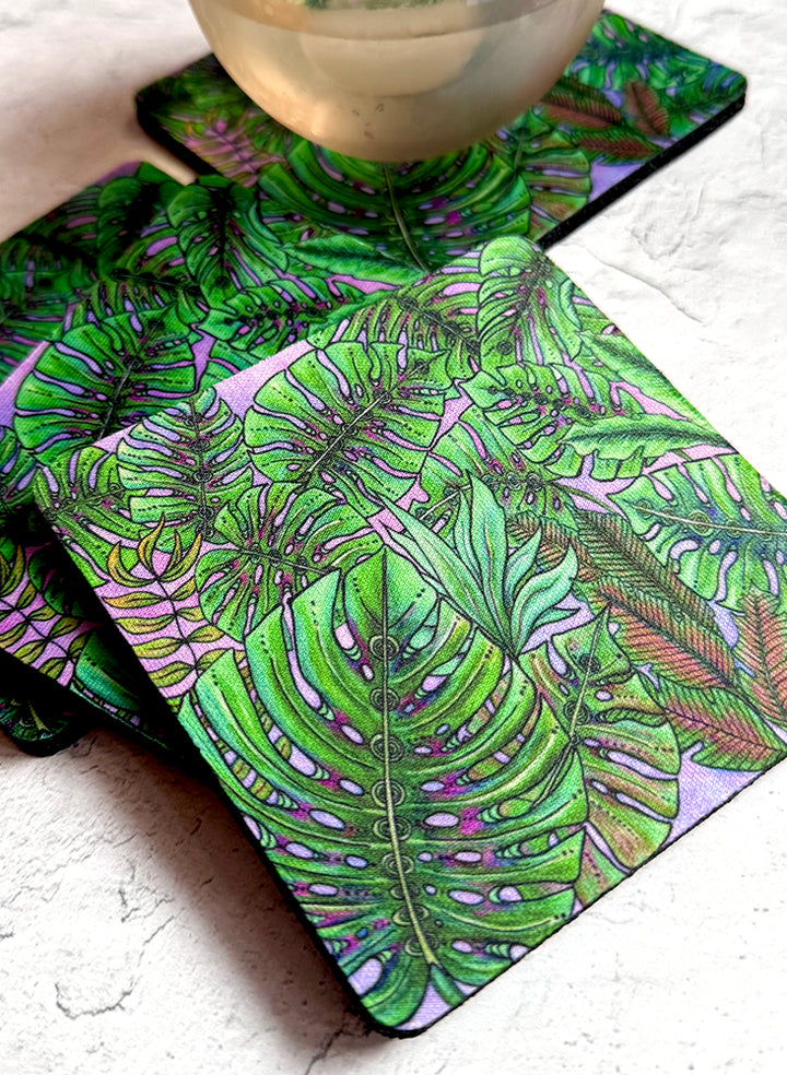 Monstera Leaves Coaster