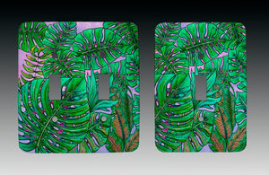 Monstera Leaves Light Switch Cover