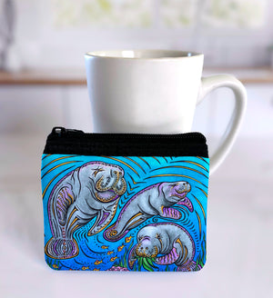 Manatees Coin Bag