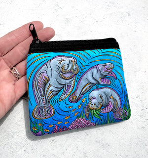 Manatees Coin Bag