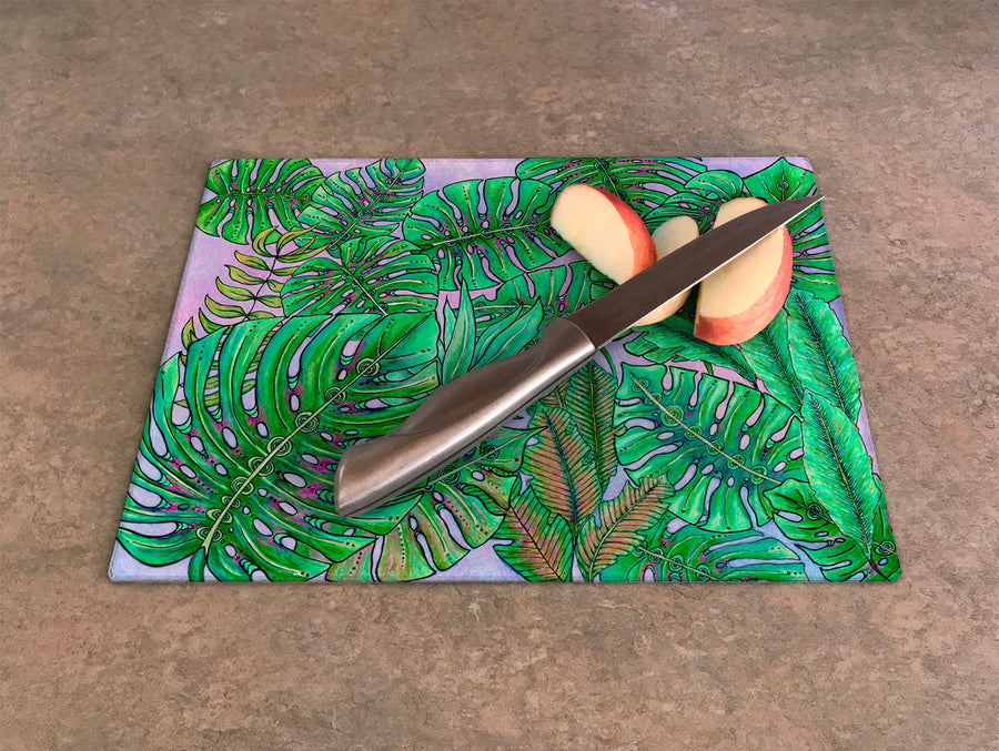 Monstera Leaves Cutting Board