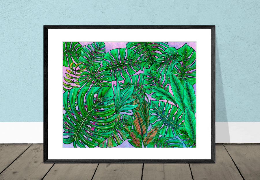 Monstera Leaves Print