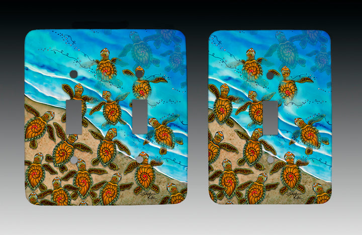 Ocean Bound Turtles Light Switch Cover