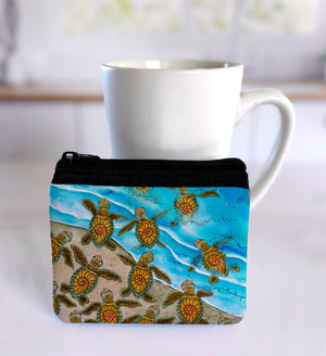 Ocean Bound Turtles Coin Bag