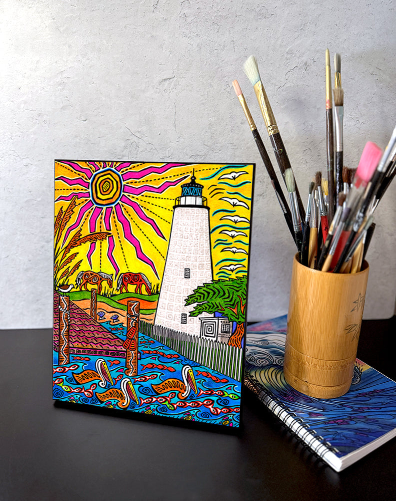 Ocracoke Island Wall Art Panel