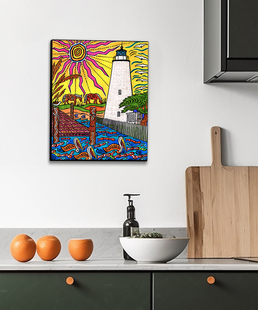 Ocracoke Island Wall Art Panel