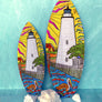 Ocracoke Island Surfboard Wall Art
