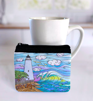 Ocracoke Waves Coin Bag