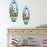 Ocracoke Waves Surfboard Wall Art