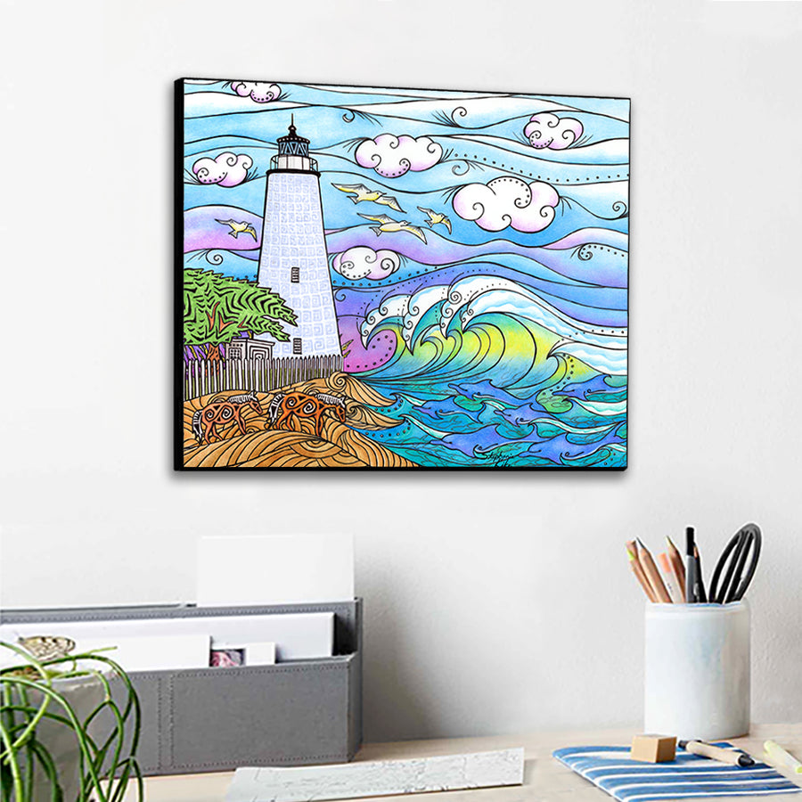 Ocracoke Waves Wall Art Panel