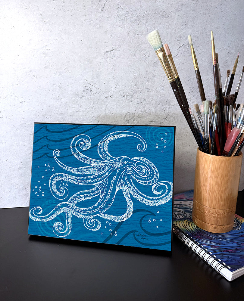 Octopus One Color Wall Art Panel