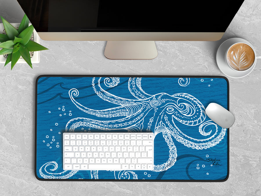 Octopus One Color Desk Mat