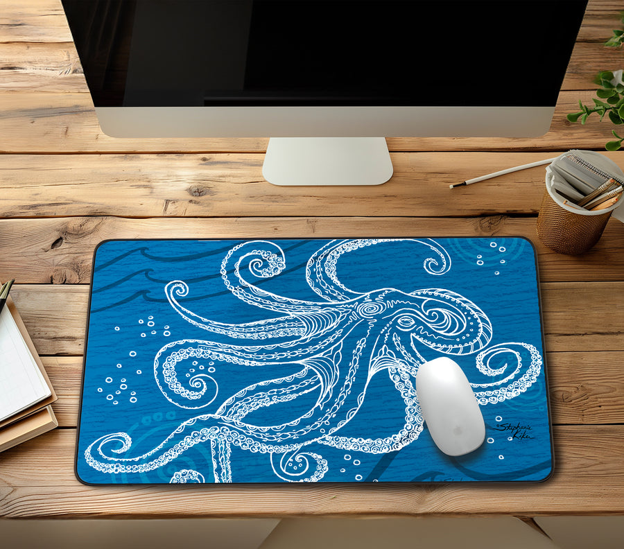 Octopus One Color Desk Mat