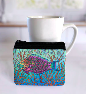 Parrot Fish Coin Bag