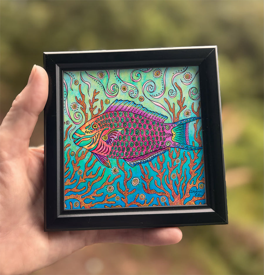 Party Wave Framed Art