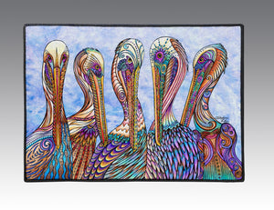 Pelican Party Door Mat