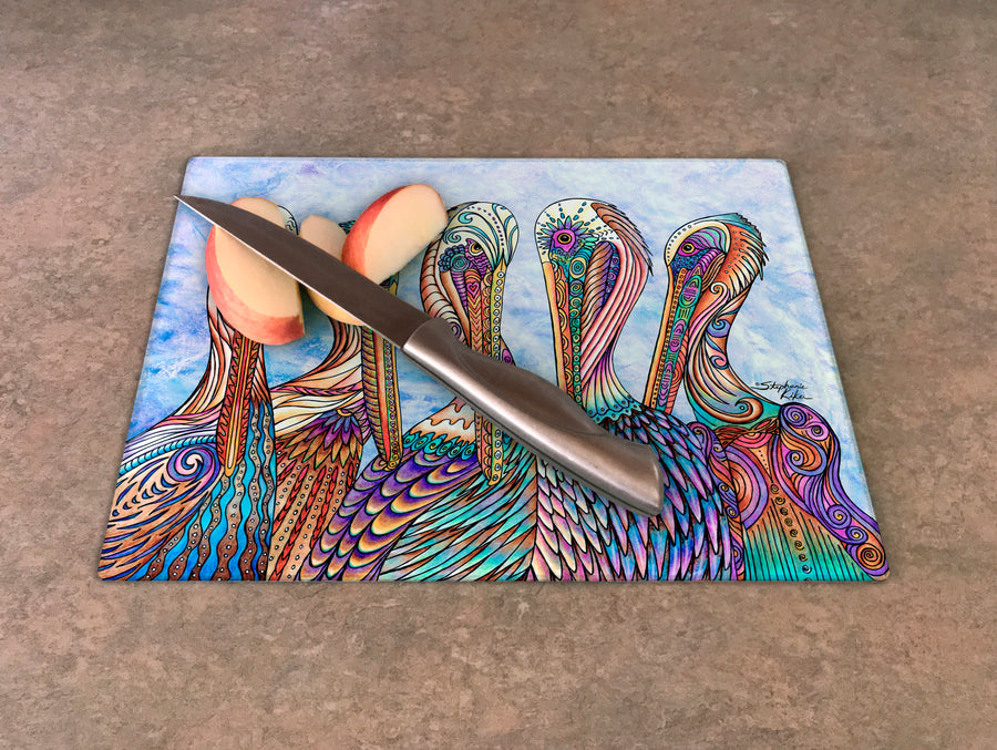Pelican Party Cutting Board