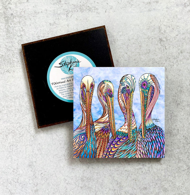 Pelican Party Magnet