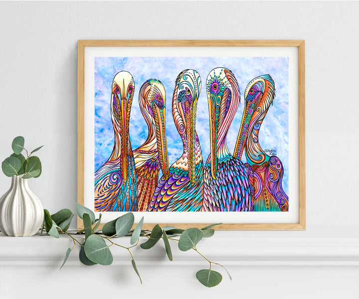 Pelican Party Print