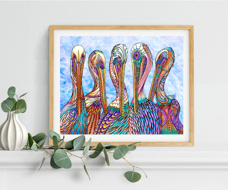 Pelican Party Print