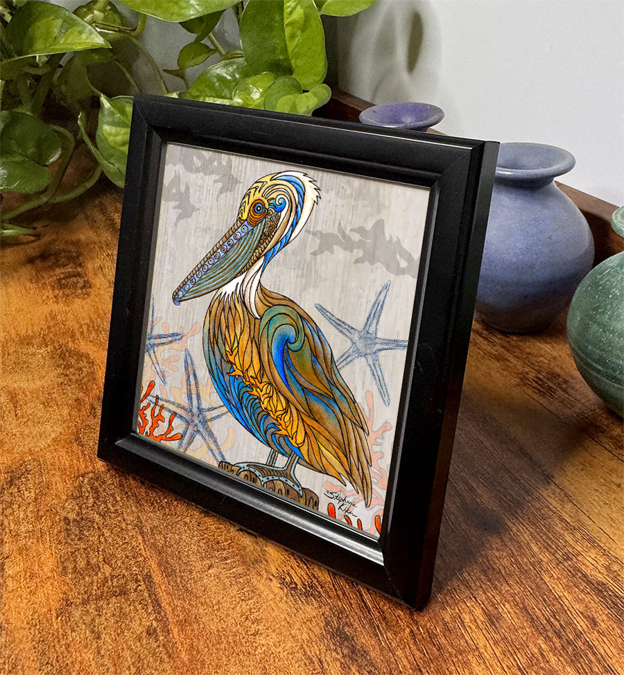 Pelican Perch Framed Art