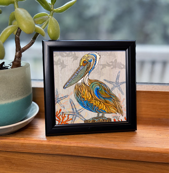 Pelican Perch Framed Art